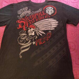Southpole FastRiders Vintage Authentic Y2K Red Bold Graphic